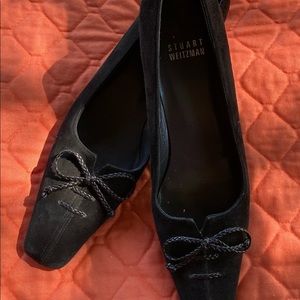 Stuart Weitzman black suede pumps size 7.5